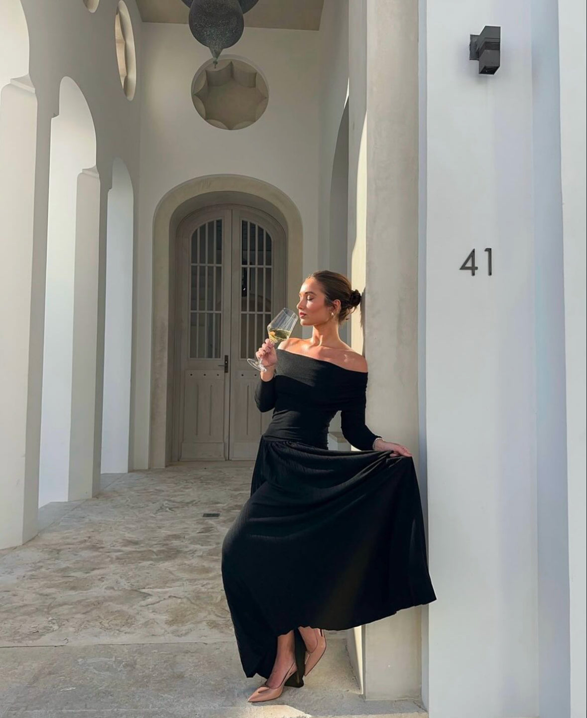 Field of Dreams Svartur Maxi Kjóll