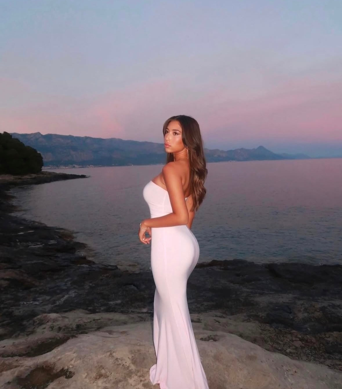 Ceremony Bleikur Maxi Kjóll