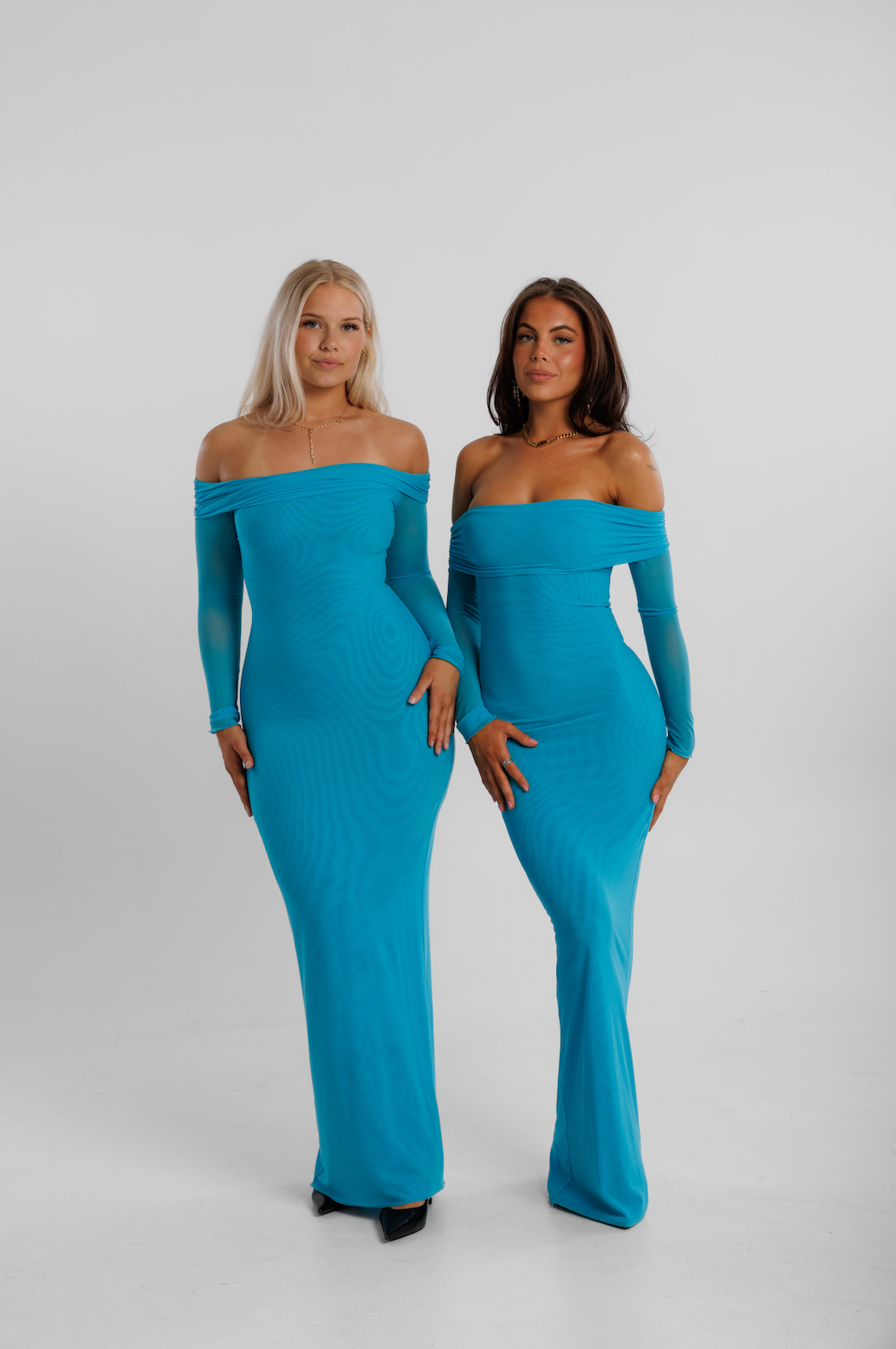 Aqua Mesh Maxi Kjóll