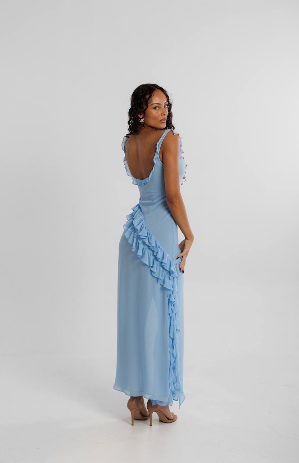 Ariela ruffle maxi kjóll