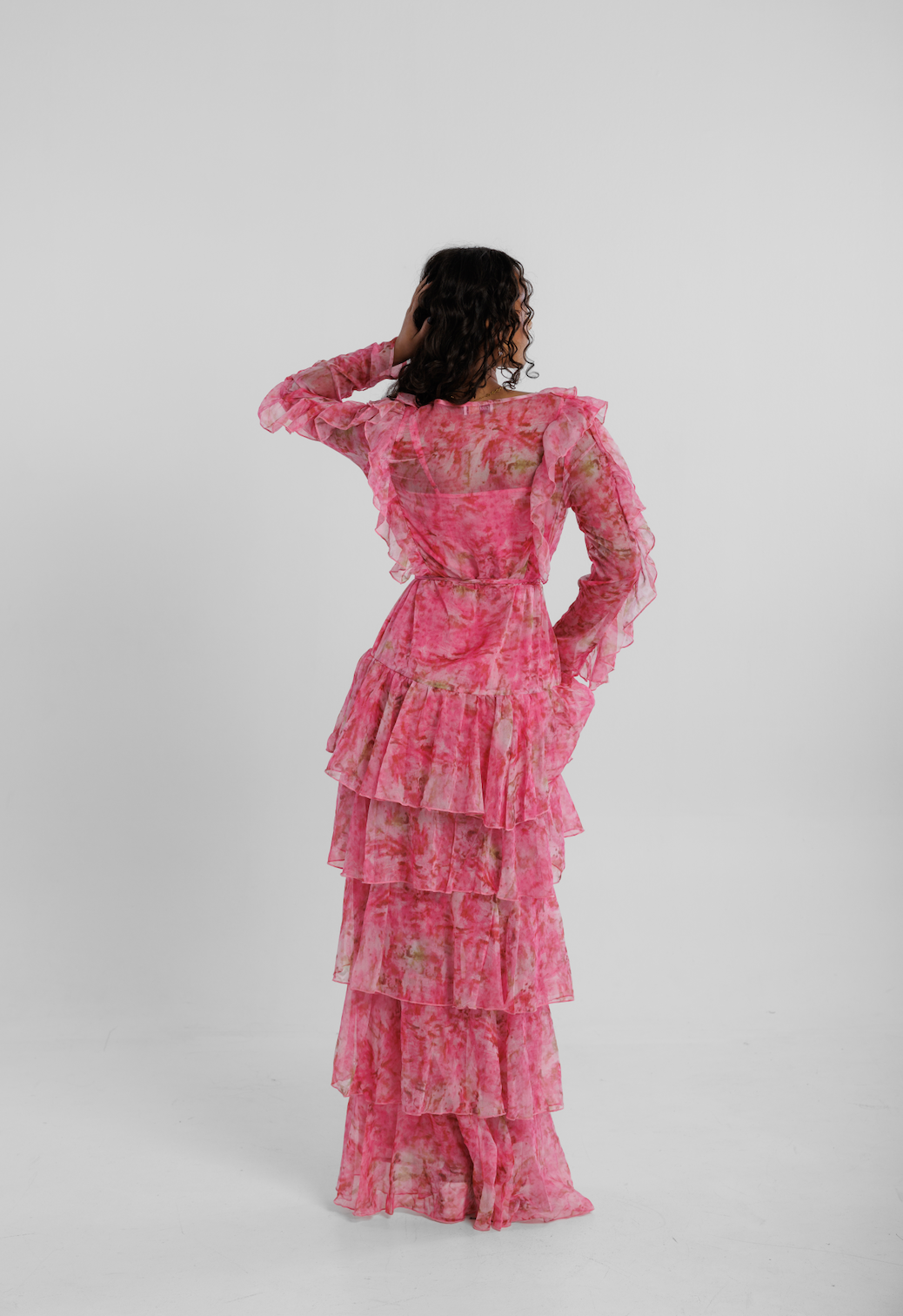 Ruffle Ophelia maxi kjóll