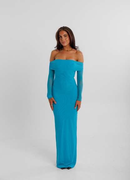 Aqua Mesh Maxi Kjóll