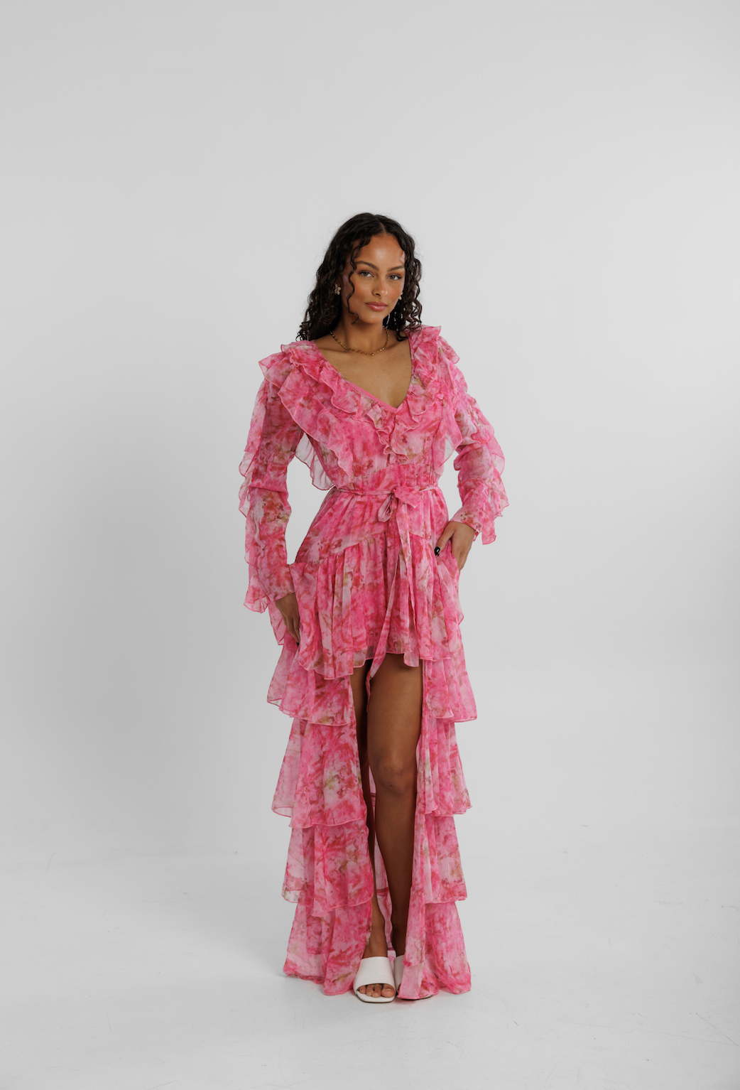 Ruffle Ophelia maxi kjóll